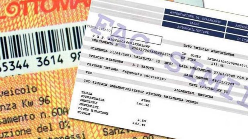 sanzioni per bollo auto scaduto